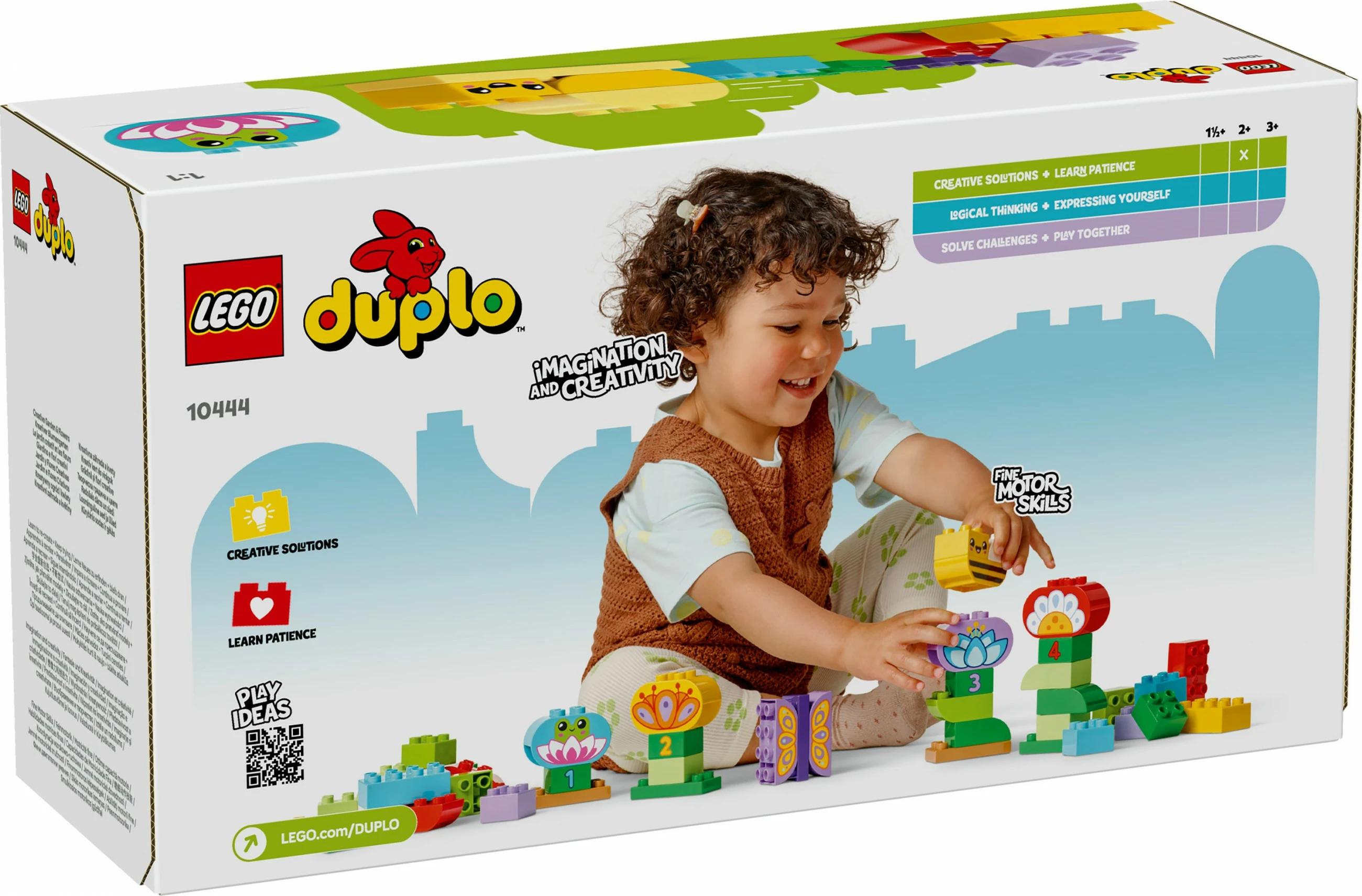 Kreativni vrt, LEGO DUPLO 10444, komplet 45 delov, večbarven