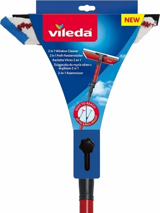 Pometalo za stekla Vileda, rdeča