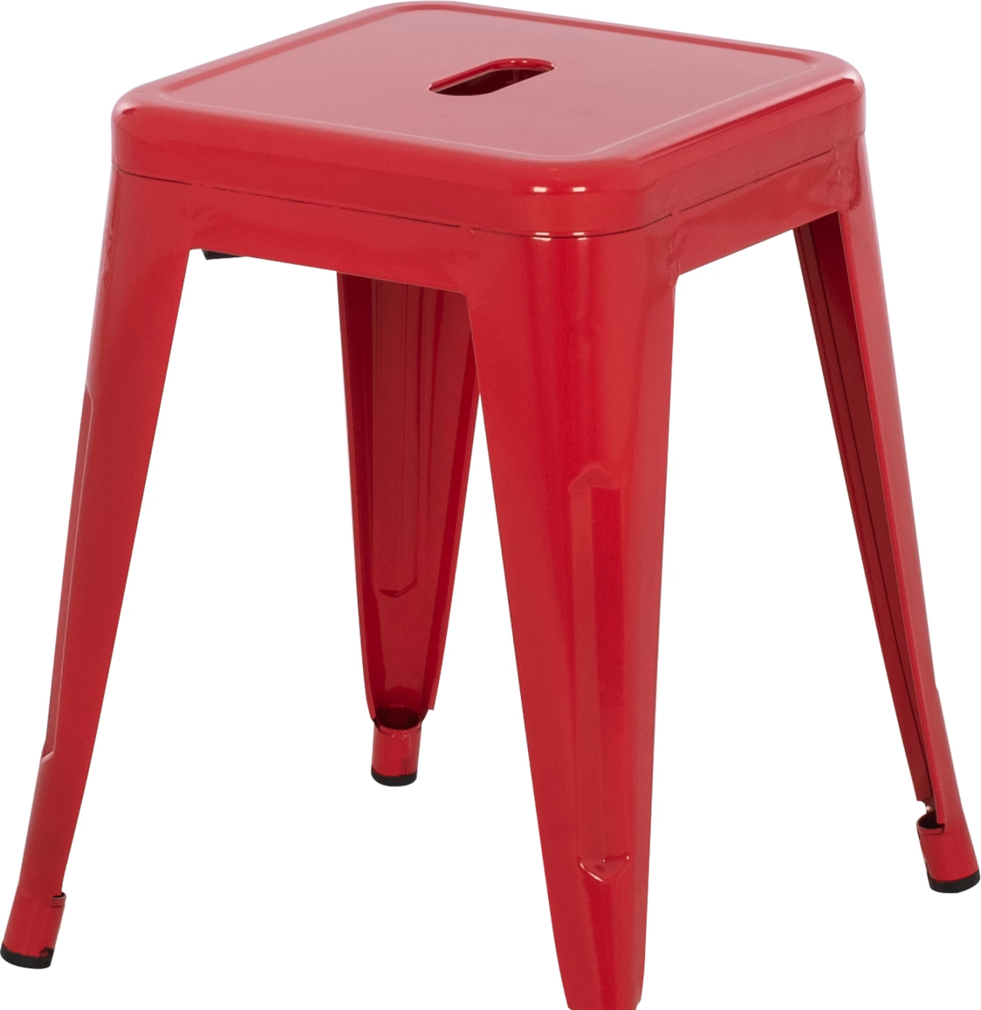 Stolček MELITA FH0096.44 kovinski v rdeči barvi 39x39x46Hcm