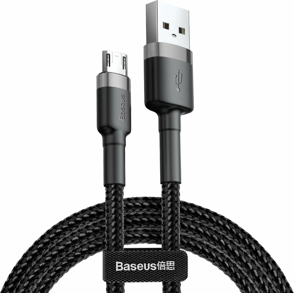 USB na micro USB kabel, Baseus Cafule CAMKLF-HG1, 3 m, sivo-črn