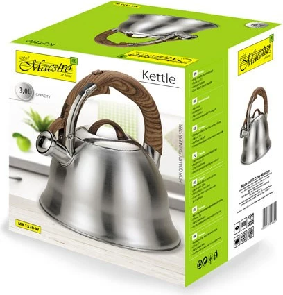 Ne-električni džezva 3,0 L, Maestro MR-1320W, srebrn