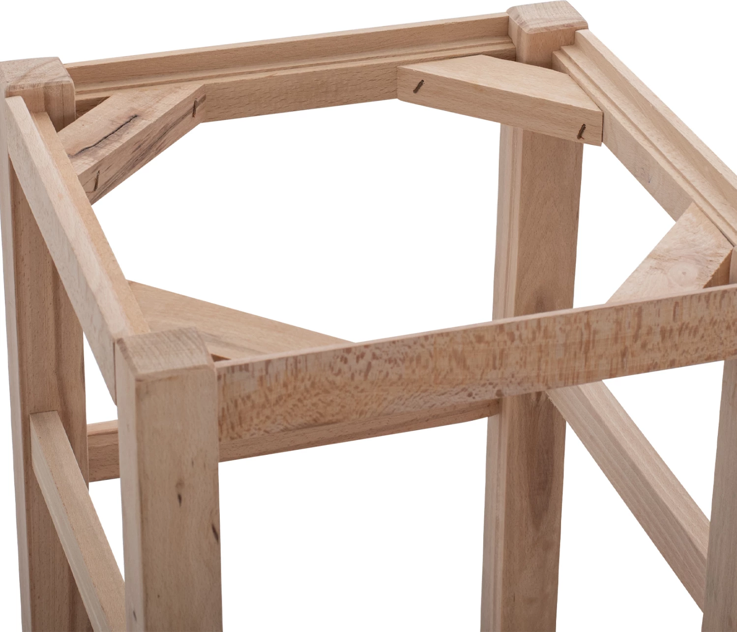 Leseni stol brez naslonjala iz bukovega lesa FH5583.02 35,5x35,5x78cm nebarvan