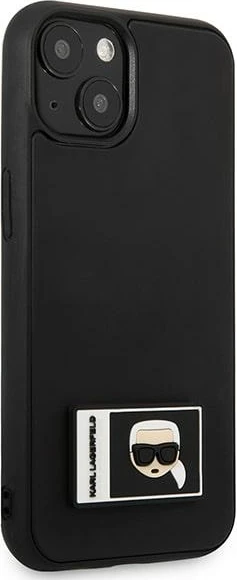 Zaščitni ovitek Ikonik Patch za iPhone 13 mini, Karl Lagerfeld, črn