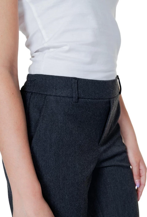 Hlače Vero Moda, ženske, sive