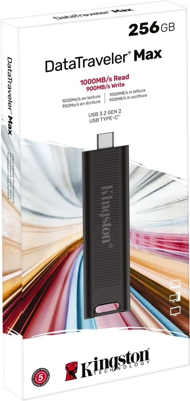 USB-pomnilnik Kingston DataTraveler MAX, 256 GB, črn