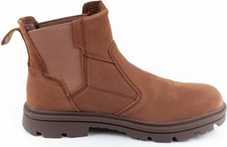 Vrhunske usnjene škornje Caterpillar Practitioner, rjave, moški