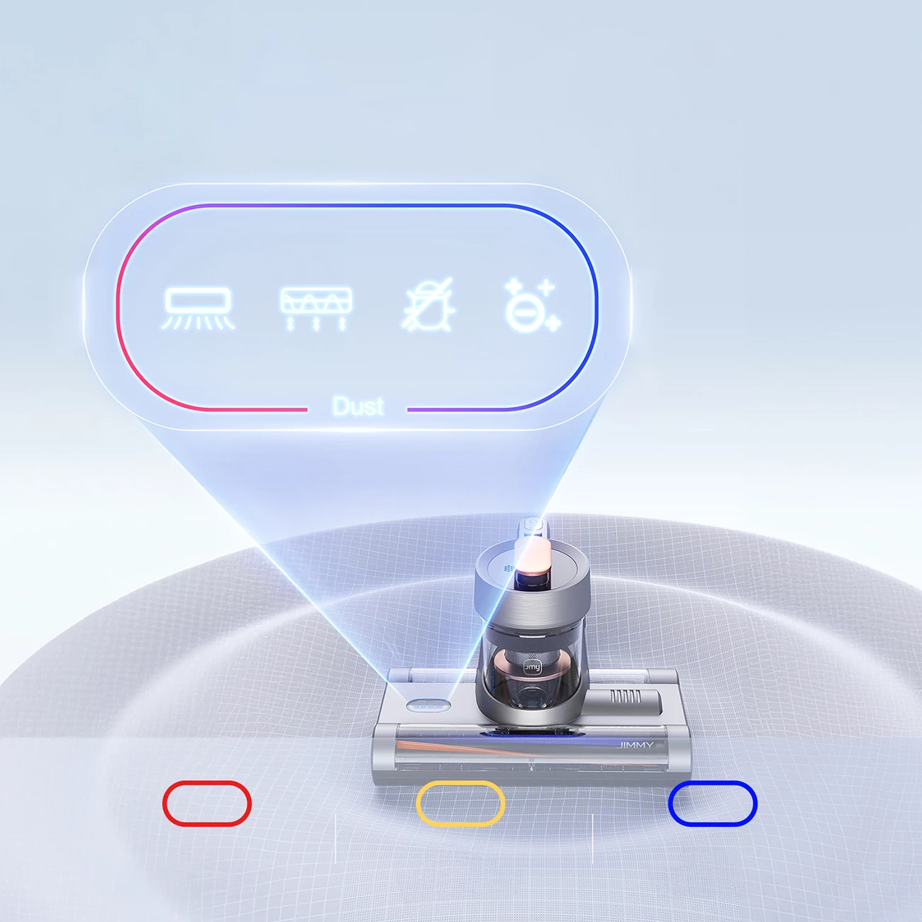 Sesalnik z električnim napajanjem JIMMY BX7, 600 W, 15 kPa, UV in ultrazvok, srebrno/črno