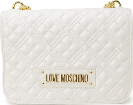 Torba Love Moschino, bela, za ženske