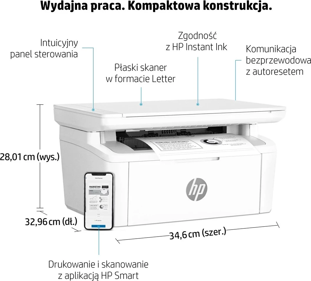 Laser tiskalnik HP LaserJet MFP M140w, črno-beli