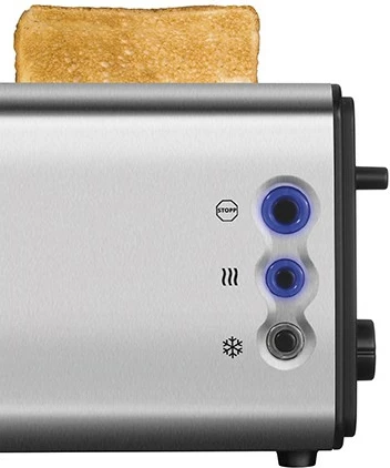 Toaster Onyx Duplex 4 rezine, 1400 W, inox/črn - UNOLD
