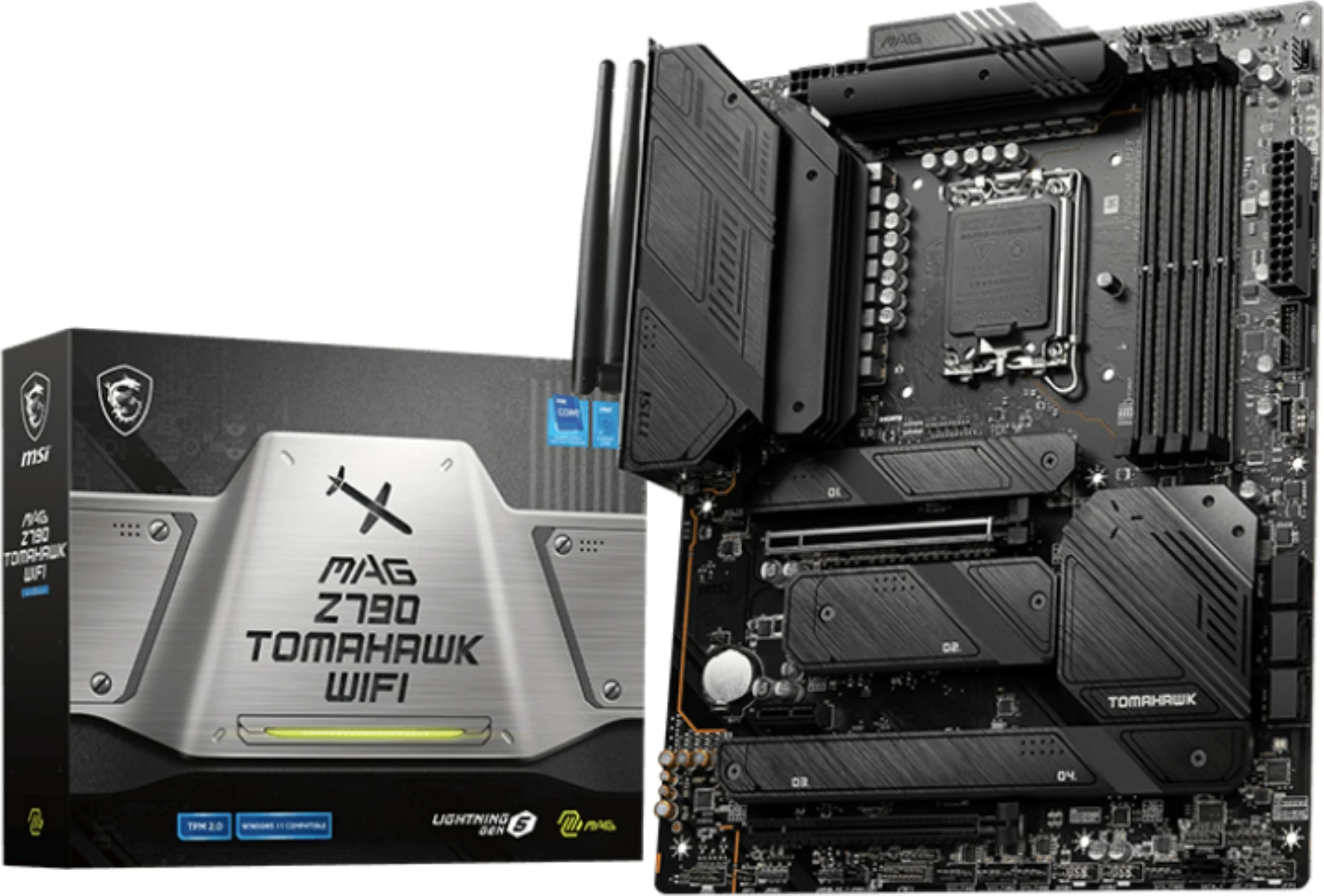 Plošča za matično ploščo MSI MAG Z790 TOMAHAWK WIFI, Intel, LGA 1700, 192 GB, DDR5-SDRAM