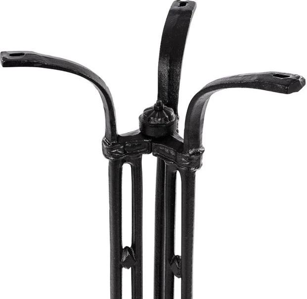 Osnovna palica iz litega železa FH446 3 noge v črni barvi 50x50x105