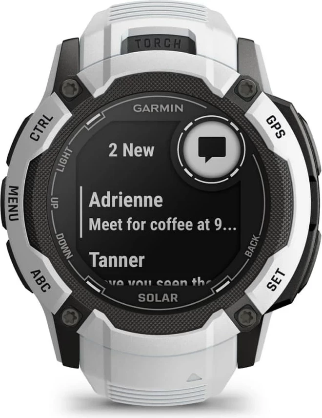 Pametna športna ura Instinct 2X Solar, Garmin, 50 mm, GPS, bela