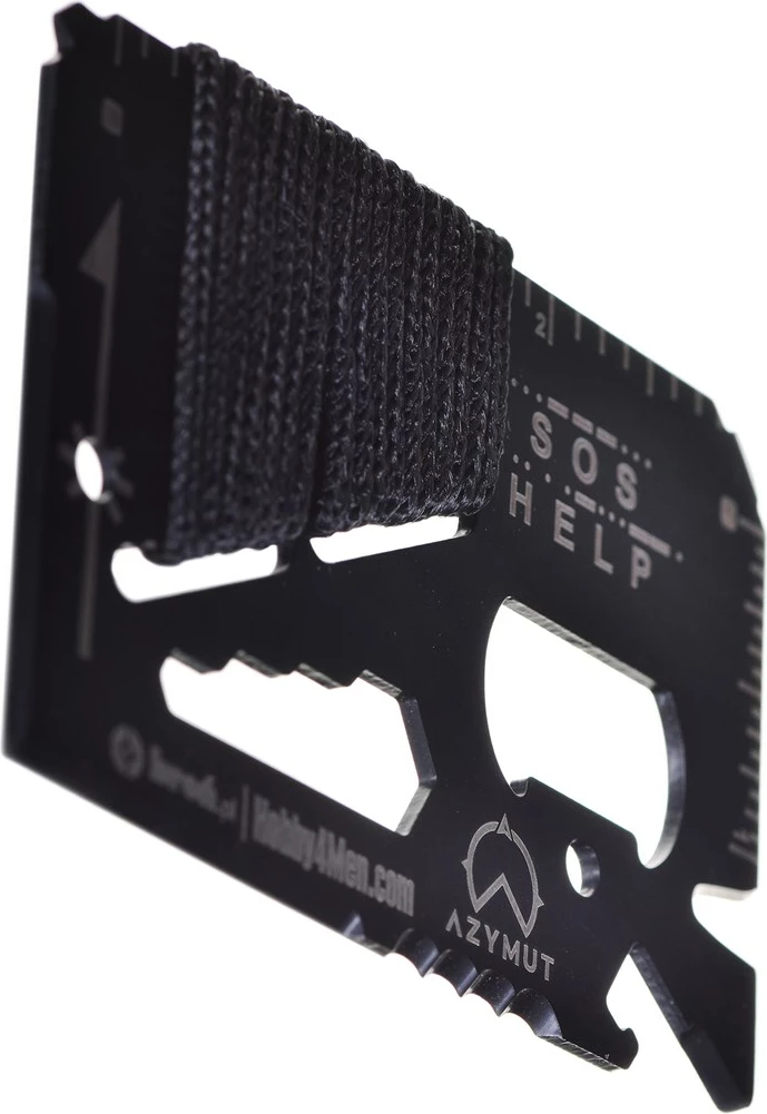 Večfunkcijska kartica z 13 orodji AZYMUT, črna