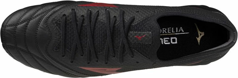 Futbalske kopačke Mizuno za moške/ženske, črno/rdeče