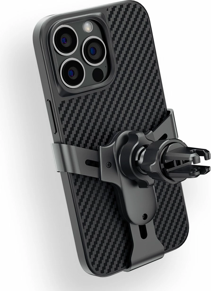 Gravitacijsko držalo za pametni telefon za avto Dudao F7s, montaža na rešetko prezračevalnika, 360° vrtenje, za 4,7–6,9", črno