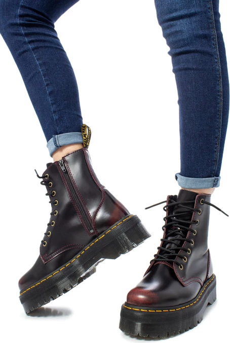 Škornji za ženske Dr. Martens, bordeaux