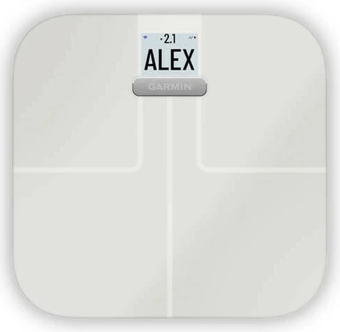 Elektronska tehtnica Garmin Index S2, 181,4 kg, Wi‑Fi, Bluetooth, bela