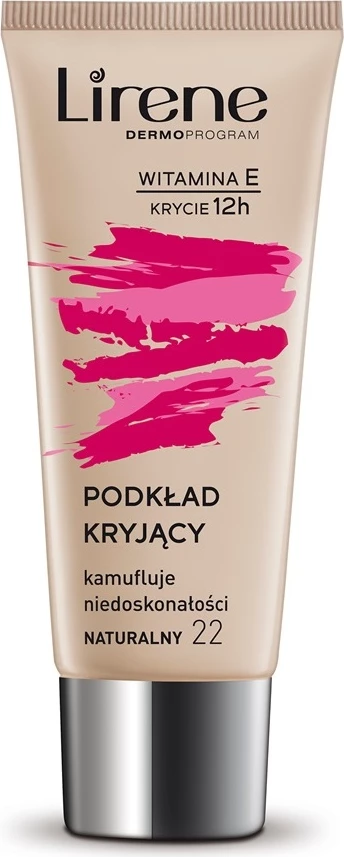 Prekrivni tekoči puder Lirene Camouflage 22 Natural, 30 ml