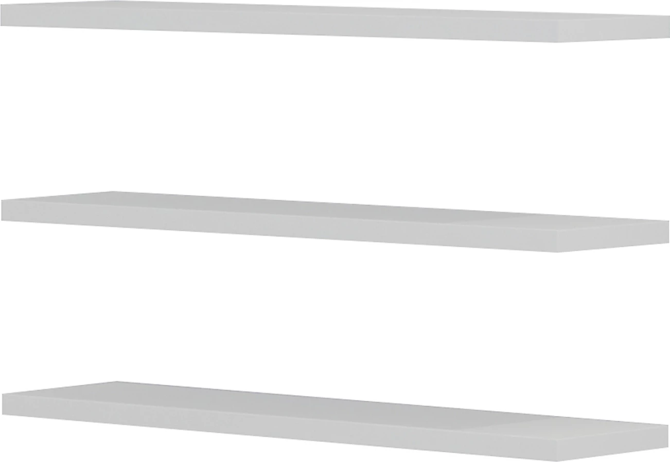 Stenske police CASSIUS FH8966.11 melamin v beli barvi 60x14,5 cm