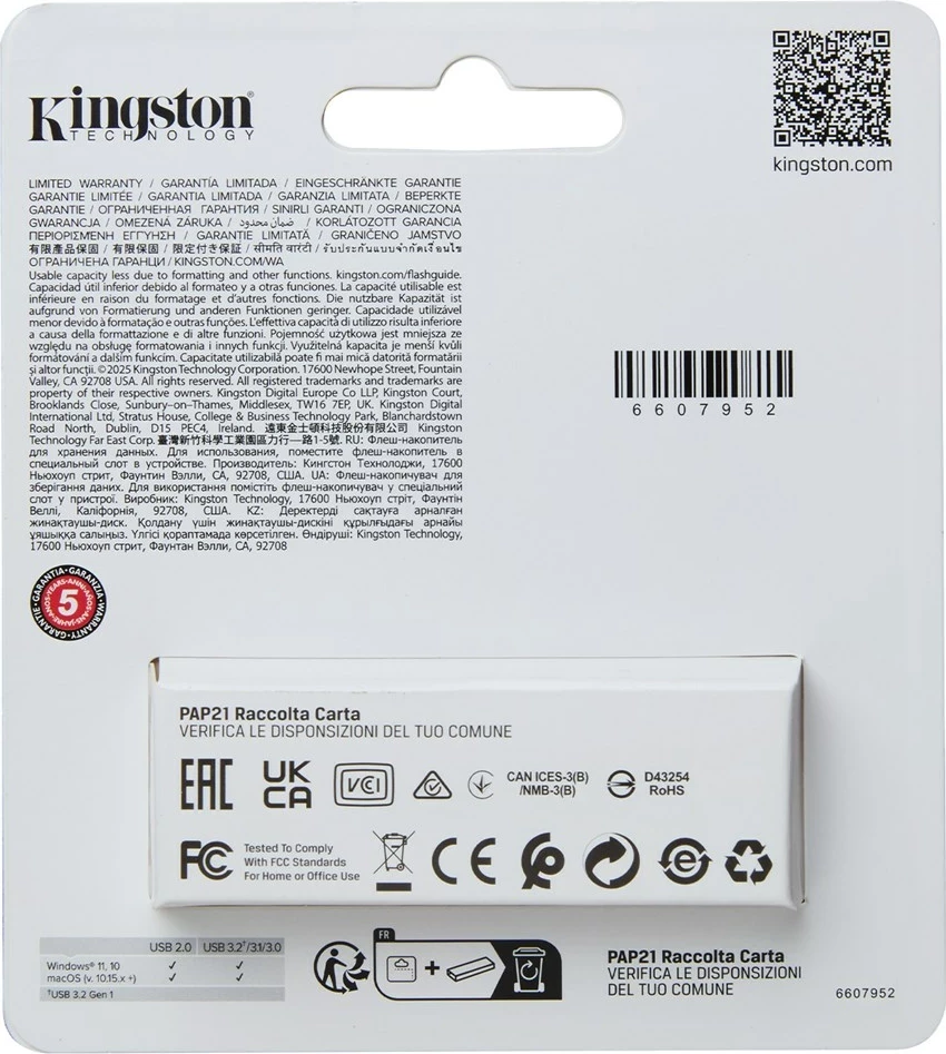 USB ključ 128GB, Kingston DataTraveler Exodia S, USB 3.2, črn/tirkiz