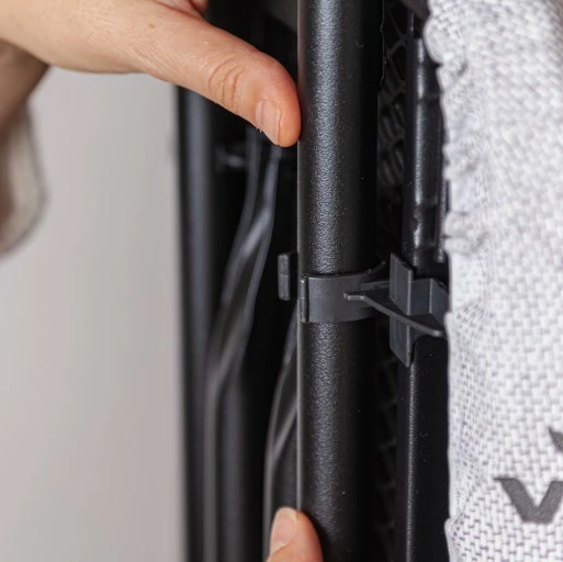 Daska za likanje Vileda Diamond S, 114 x 33 cm, s stojalom za likalnik, črno/roza/vijolično/belo