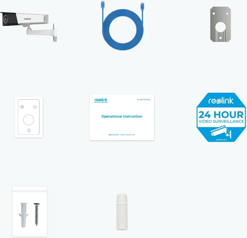 Panoramska varnostna kamera 180° Reolink Duo Series P730, 4K, PoE, zaznavanje oseb/vozil/živali, zunanja, bela