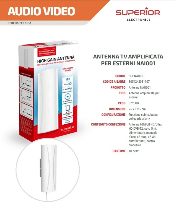Zunanja antena Superior SUPNAO001