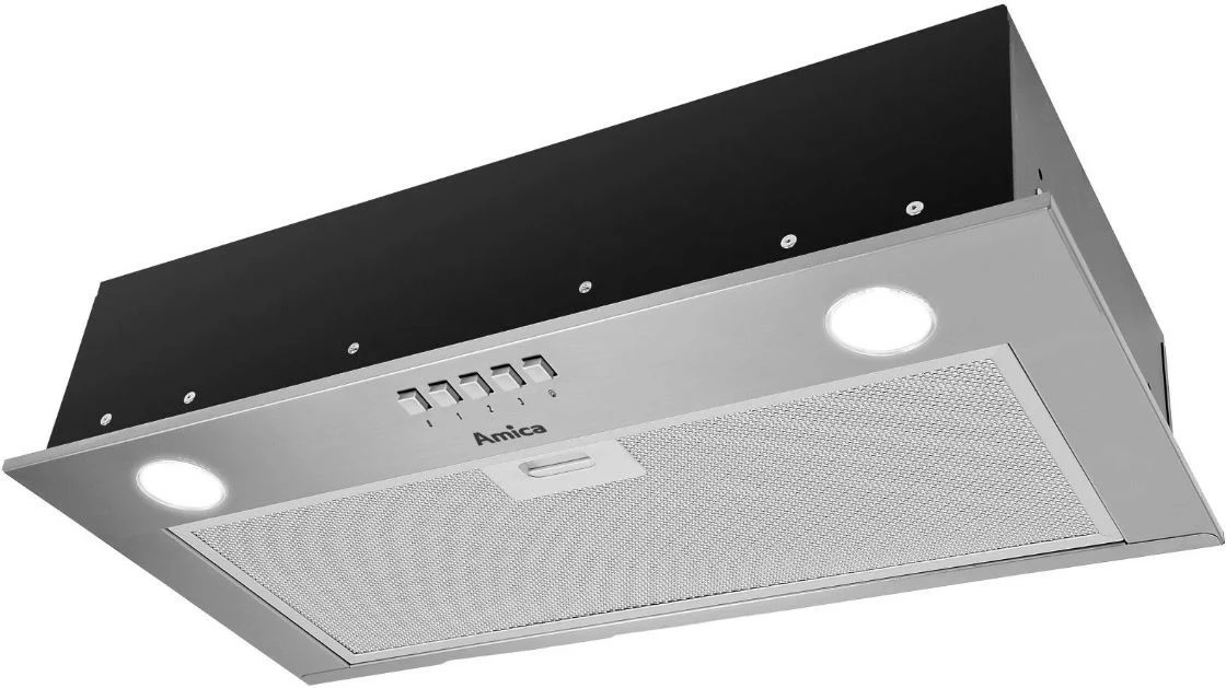 Vgradna kuhinjska napa Amica OMC6242I, 600 mm, 3 hitrosti, LED, srebrna