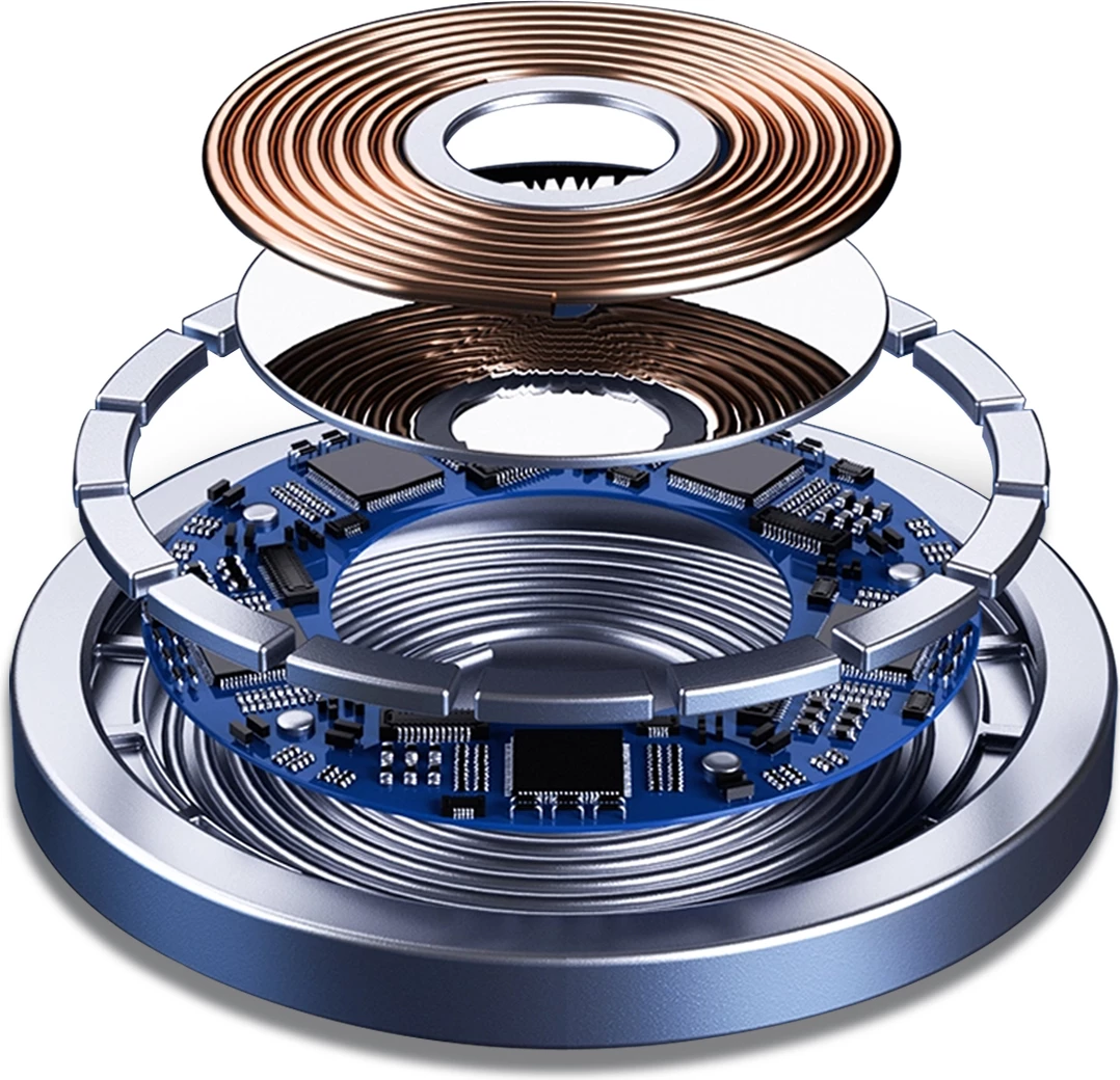 Brezžični polnilec MagSafe, 15W, USB-C PD, Dudao A12XS, črn