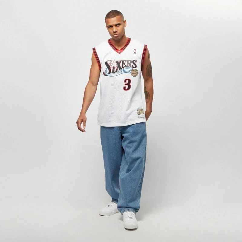 Dres NBA Swingman domači za moške Mitchell & Ness 76ERS 00 Allen Iverson