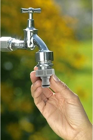 Priključek za pipo Gardena 33,3 mm (G 1"), siv