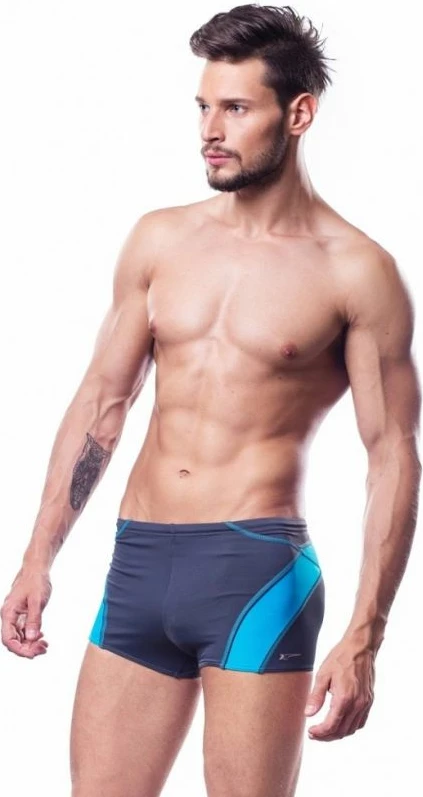 Plavalna majica za moške Inny, modro-siva