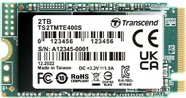 SSD 2TB M.2 2242 PCIe Gen3x4 NVMe, Transcend