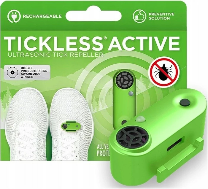 Repelent proti klopom TICKLESS ACTIVE, zelen