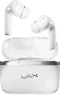 Brezžične slušalke z aktivnim dušenjem šuma Audictus Dopamine ANC TWS, bele