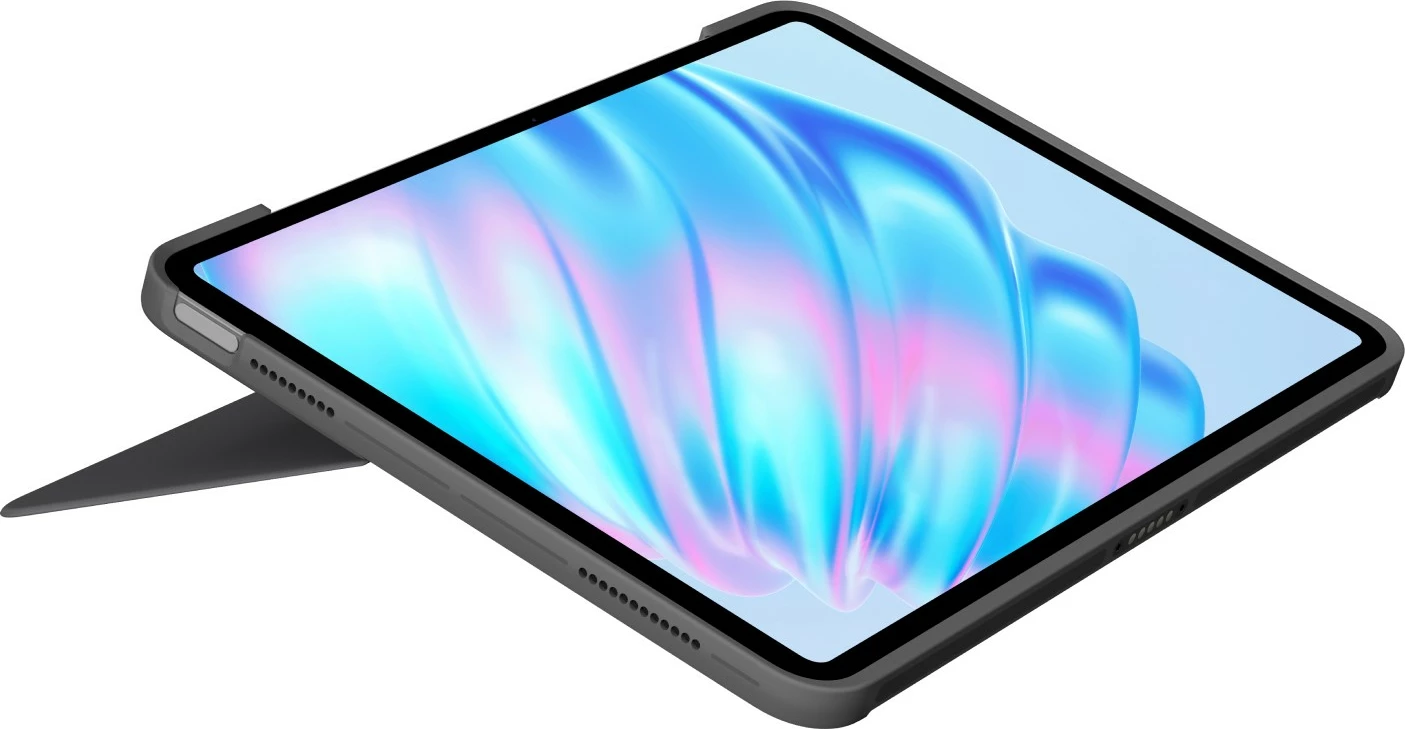 Zaščitni ovitek z QWERTZ tipkovnico in sledno ploščico Logitech Combo Touch, iPad Air 11-inch, siva