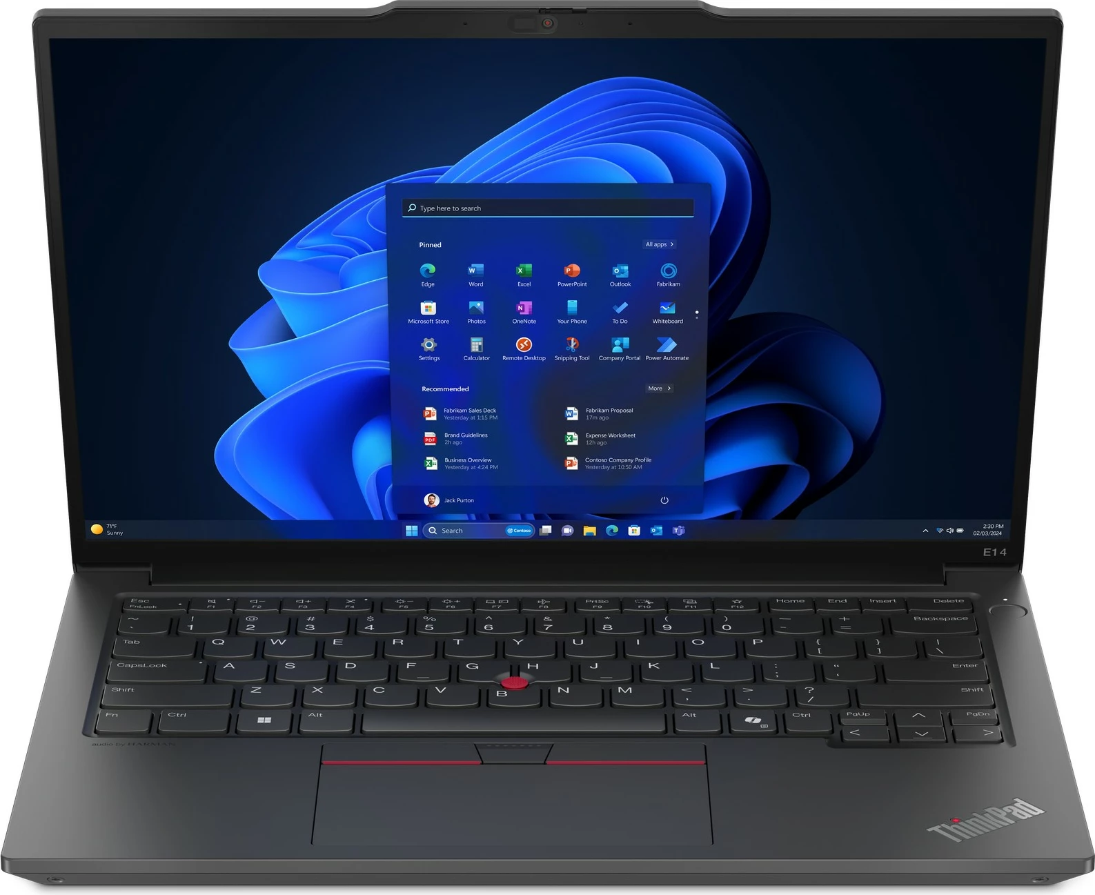 Prenosnik Lenovo ThinkPad E14 Gen 6, Intel Core Ultra 7, 16 GB RAM, 512 GB SSD, črn