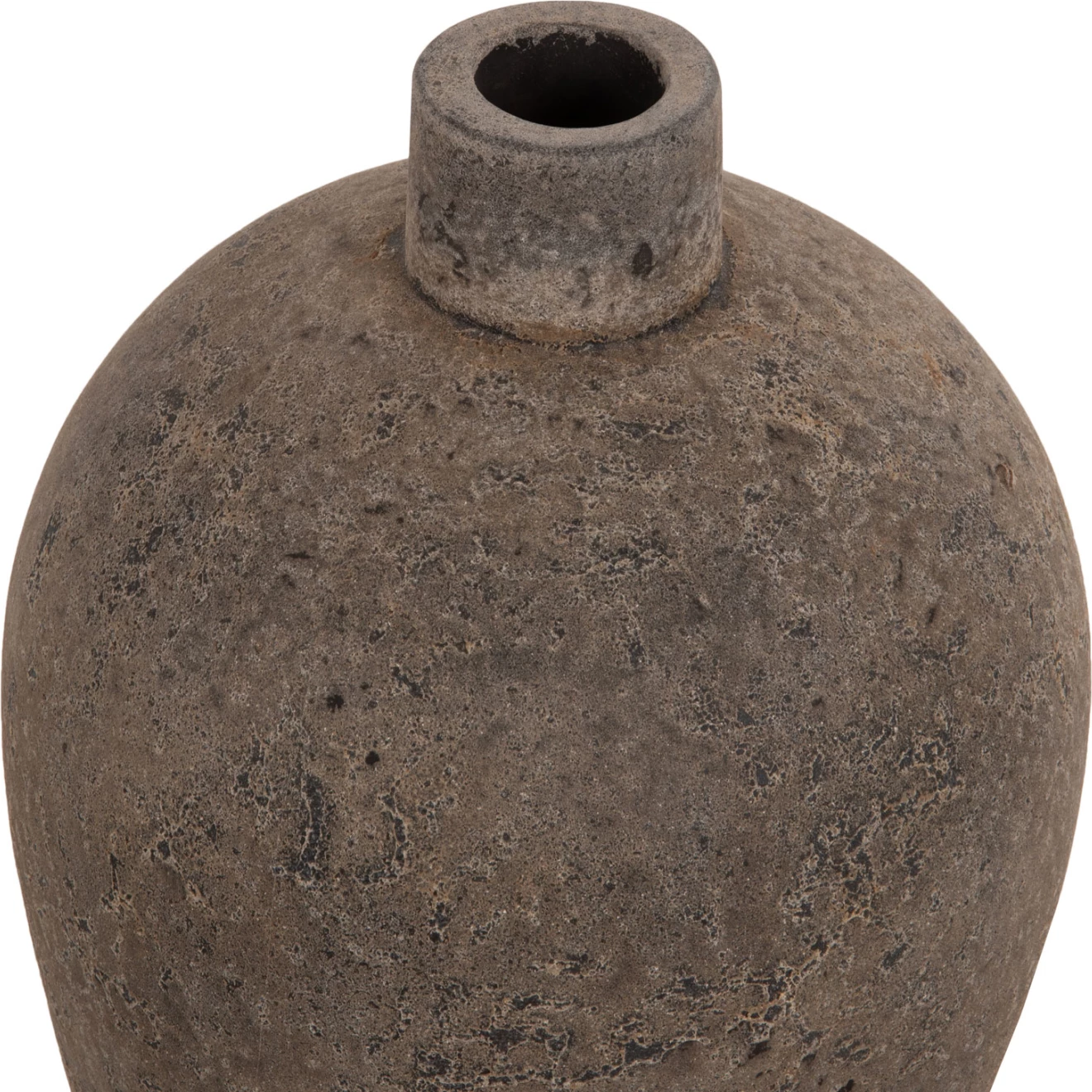 Dekorativna talna vaza ZATI FH7929 iz terakote v sivi barvi Φ32x60Hcm