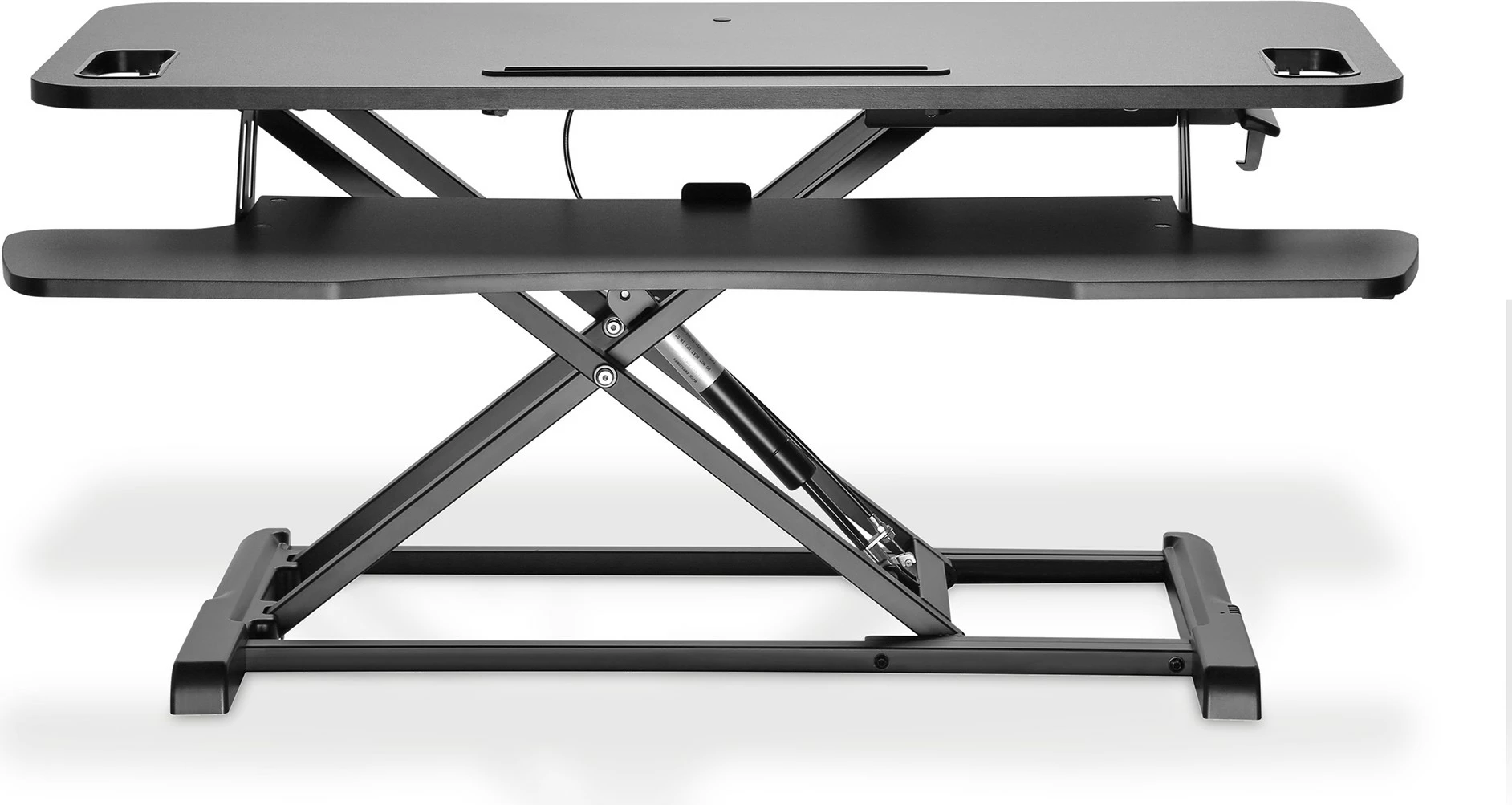 Ergonomski namizni dvigovalnik Workspace Riser, Digitus, ročno nastavljiv 95x62 cm, črn