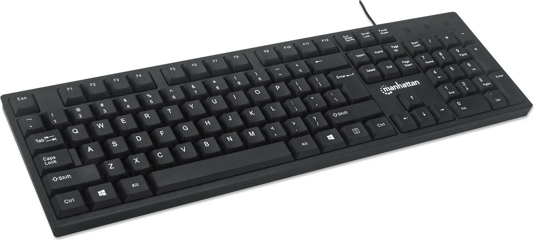 Tastatura MANHATTAN USB, črna