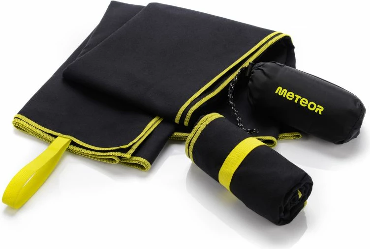 Mikrovlaken brisača Meteor, 50 x 90 cm, črna