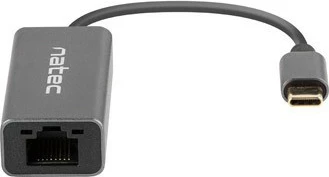 Omrežna kartica USB-C 3.1, RJ-45 1 Gb, siva, Natec Cricket
