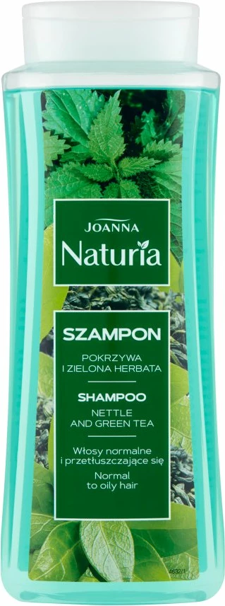 Šampon za normalne in mastne lase z ognjičem in zelenim čajem 500 ml, Joanna Naturia