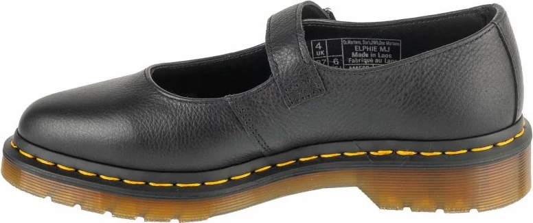 Klasike Mary Jane, Dr. Martens Elphie MJ za ženske, črne