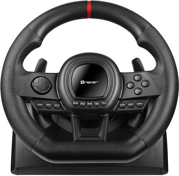 Gaming volan z ročnim menjalnikom in pedali 6v1, Tracer SimRacer Manual Gearbox, za Računalnik/PS4/PS3/Xone/X360/Switch, črn