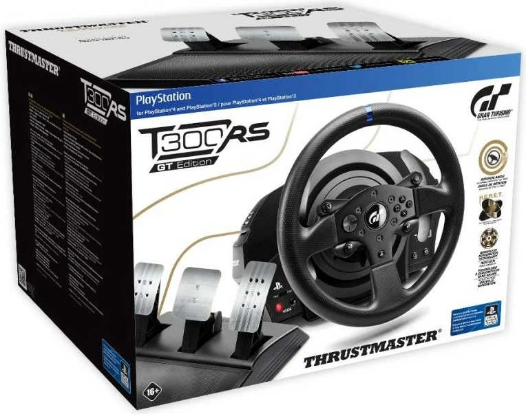 Dirkalni volan Thrustmaster T300 RS GT, PC, PlayStation 4, PlayStation 3, črn