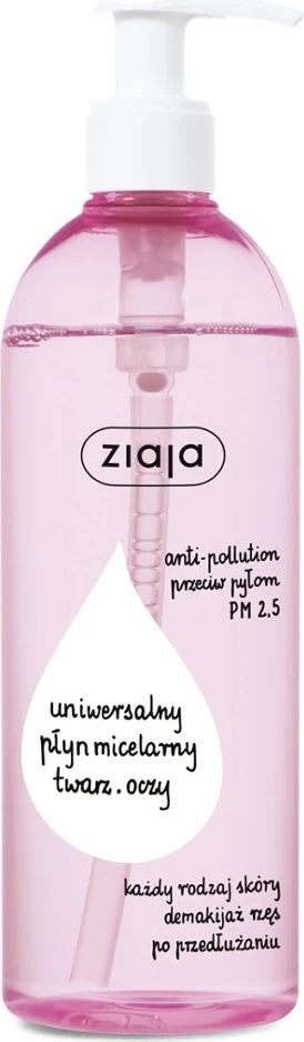 Micelarna voda za obraz in oči, 390 ml, Ziaja Universal Makeup Remover za ženske