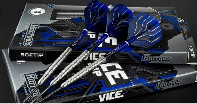 Šipke za pikado Harrows Vice, črno-modre