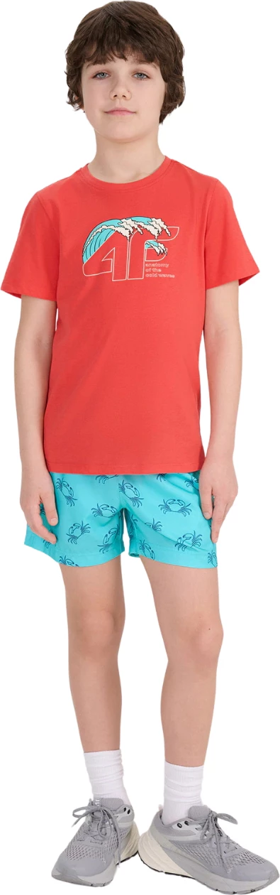 Majica za fante, oranžna, 4F Majica za fante, oranžna, 4F